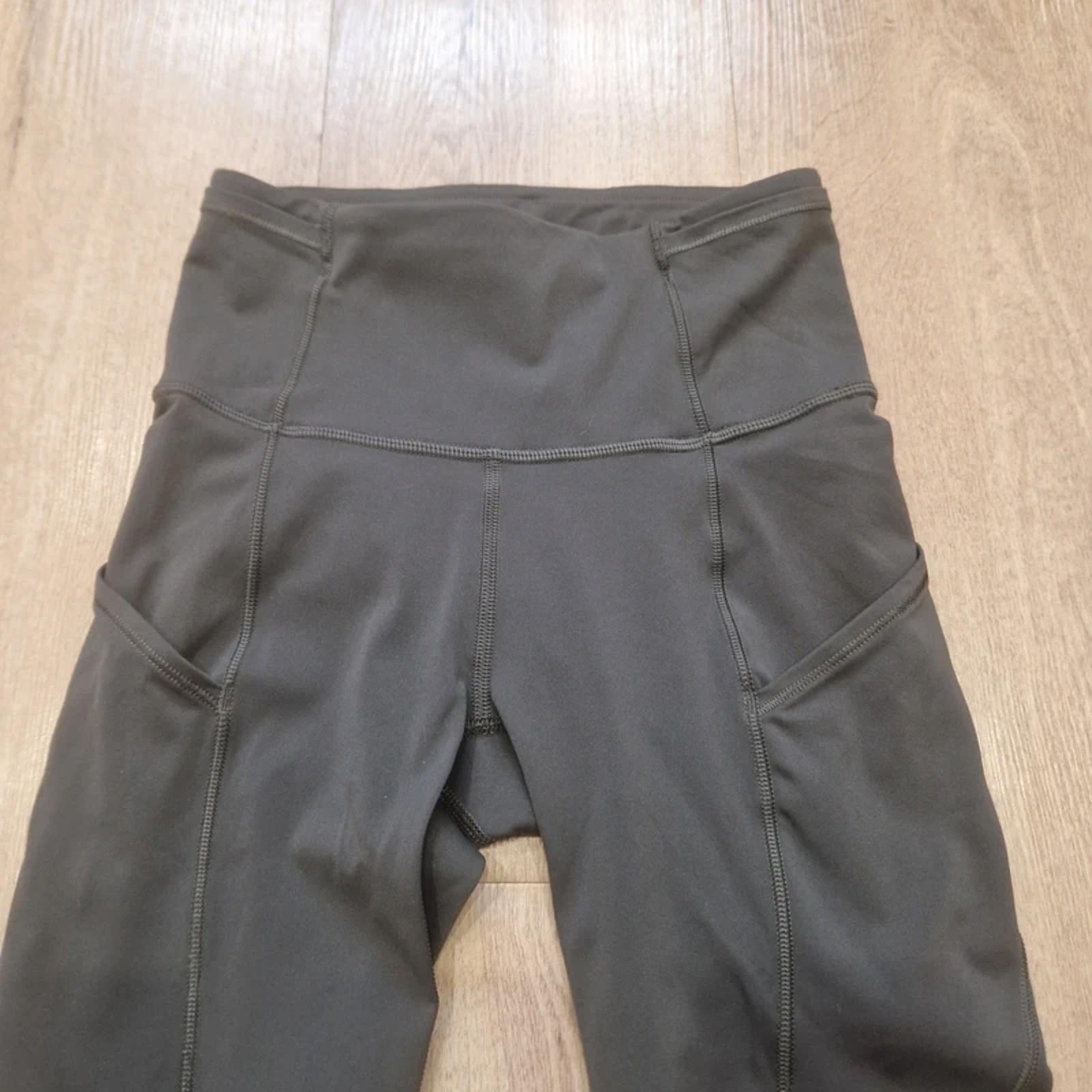 Lululemon Leggings UK 4 US 0 Womens Dark Grey Activewear (Small Mark)