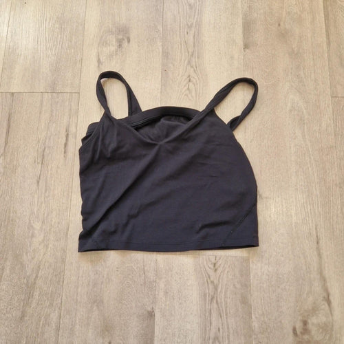 Lululemon Crop Top Womens Size 8 Black