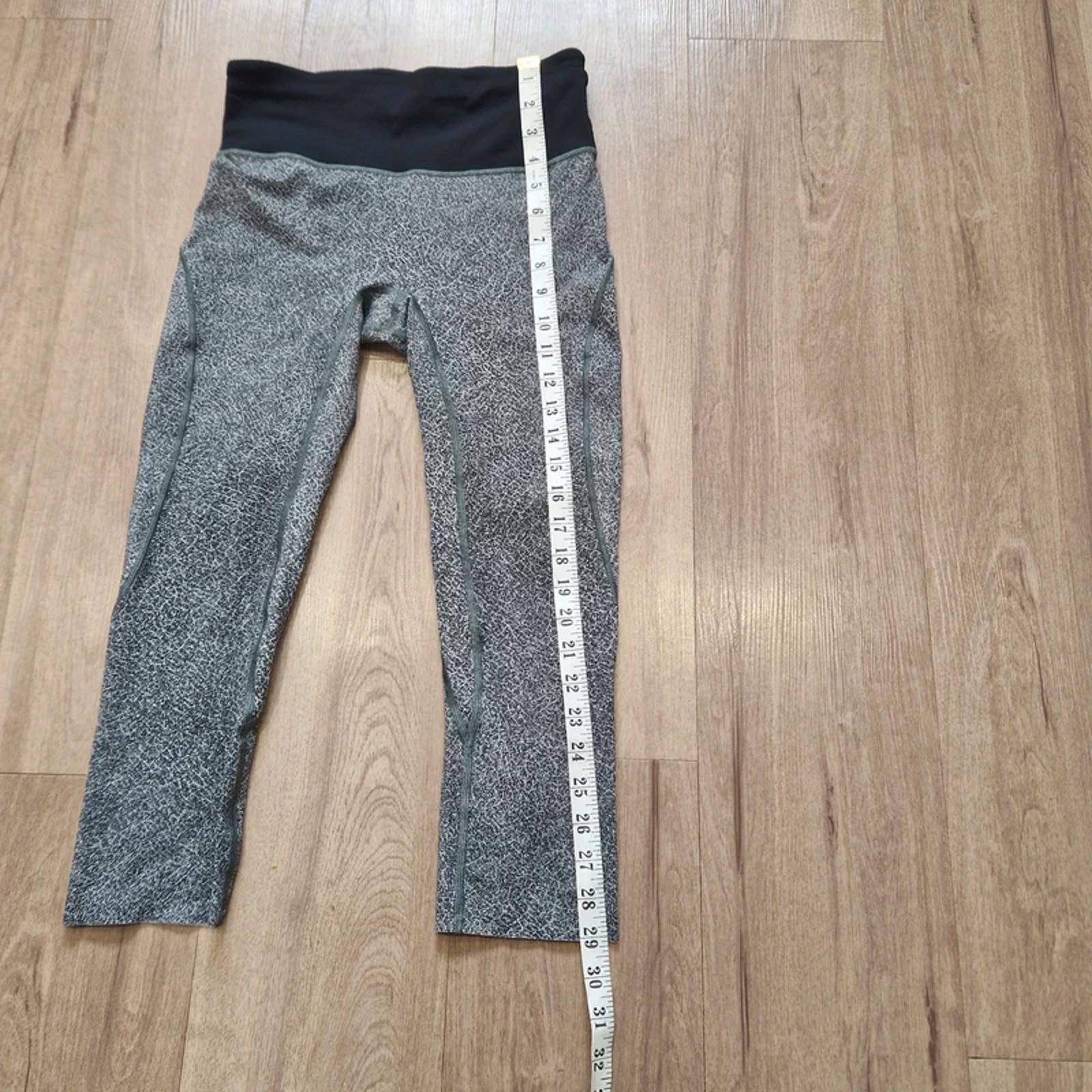 Lululemon Leggings UK 10 US 6 Womens Grey Activewear Yoga Gym